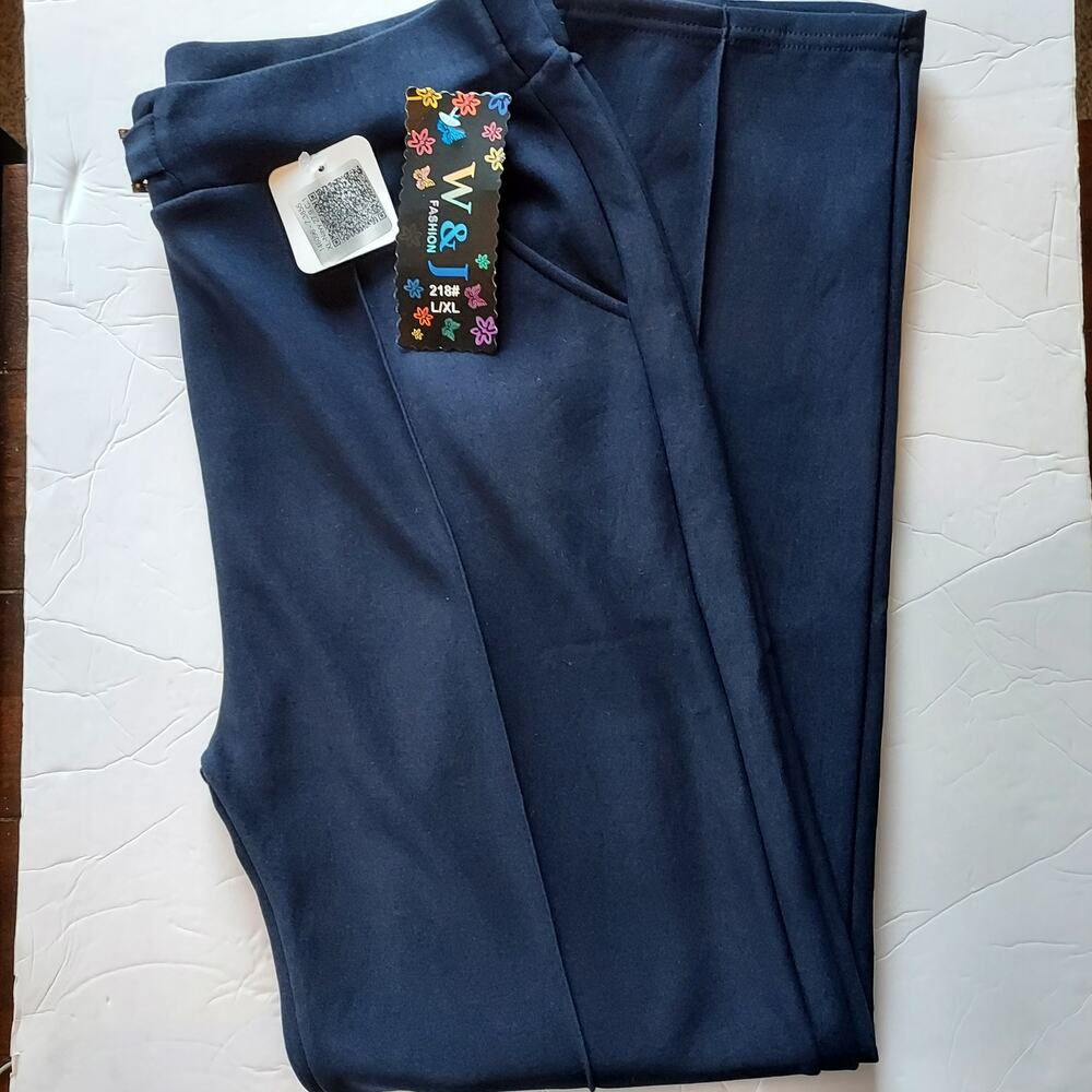 NEW Blue Trousers w/Pleat Size XL